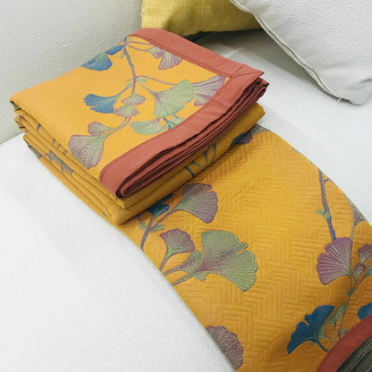Virelia Botanische Jacquard Katoenen Keerbare Quilt | Oase Wonen