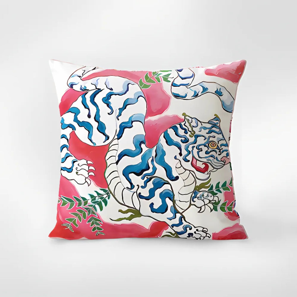 Tapestry Kussenhoes met Dierenprint – Microvezel 45x45 cm | Oase Wonen