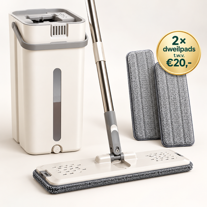 Oase Wonen CleanFlow™ Dweilsysteem - Dweil met schoon water. Vuil water blijft apart