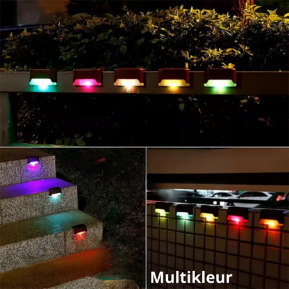 Waterdichte LED Solar tuinlamp op zonne-energie, eenvoudig te installeren zonder bedrading, met automatische aan/uit functie 