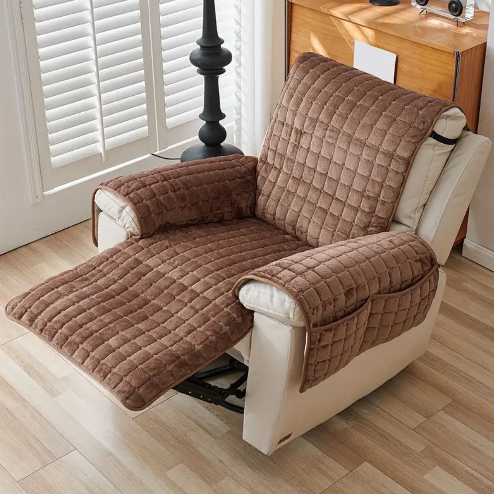 Snug Grid Relaxstoelhoes – Zachte Microvezelhoes voor Relaxstoel | Oase Wonen