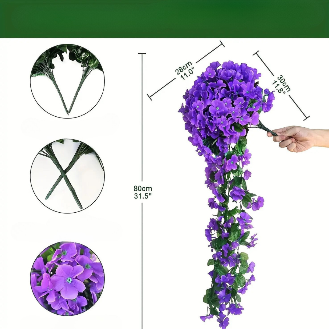 EverBloom – Hangende violet kunstbloemen