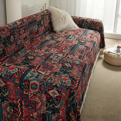Casablanca Bohemian Bankhoes – Chenille met Kwastjes voor je Bank | Oase Wonen