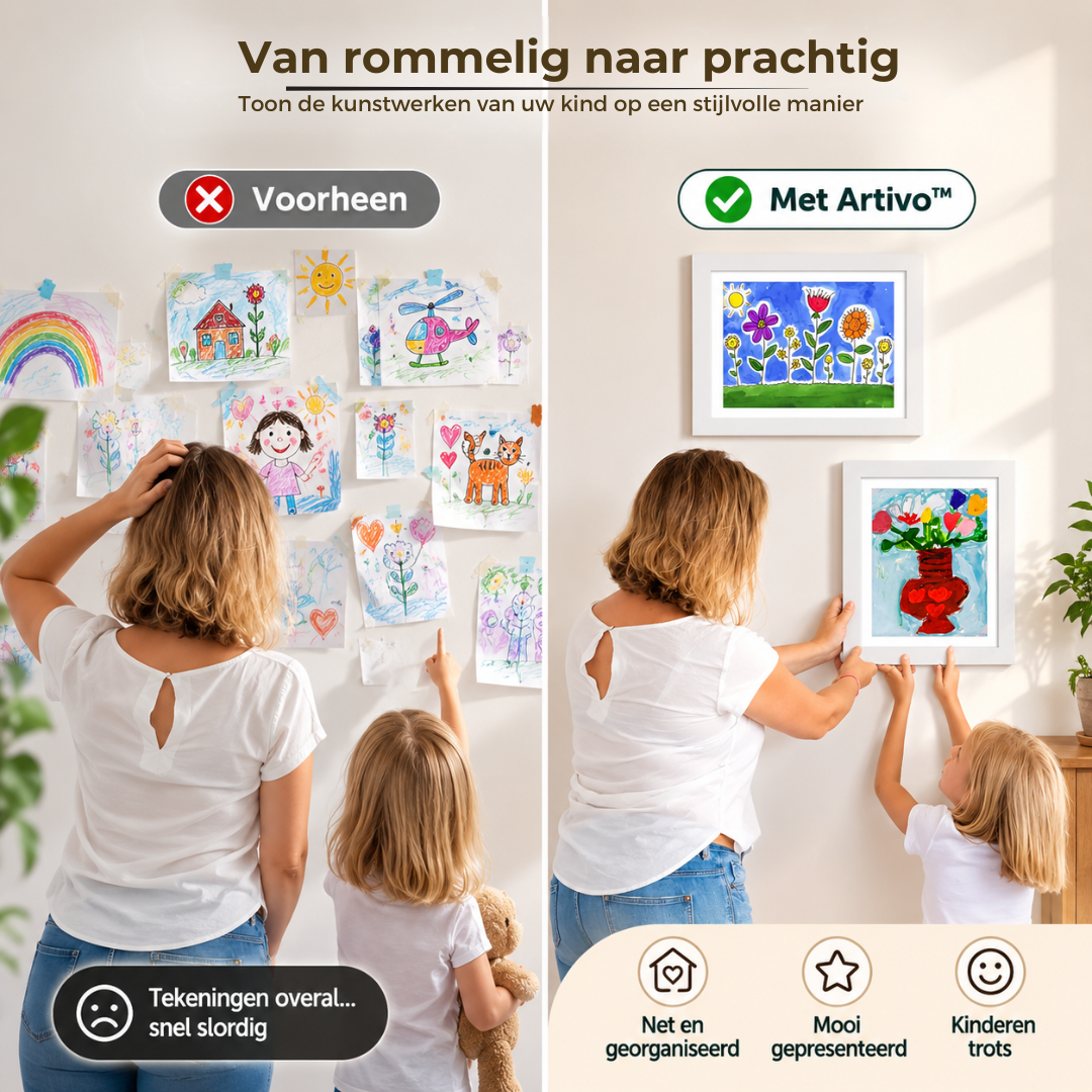 Artivo™ - Bewaar Kinderkunst Zonder Ruimteverlies