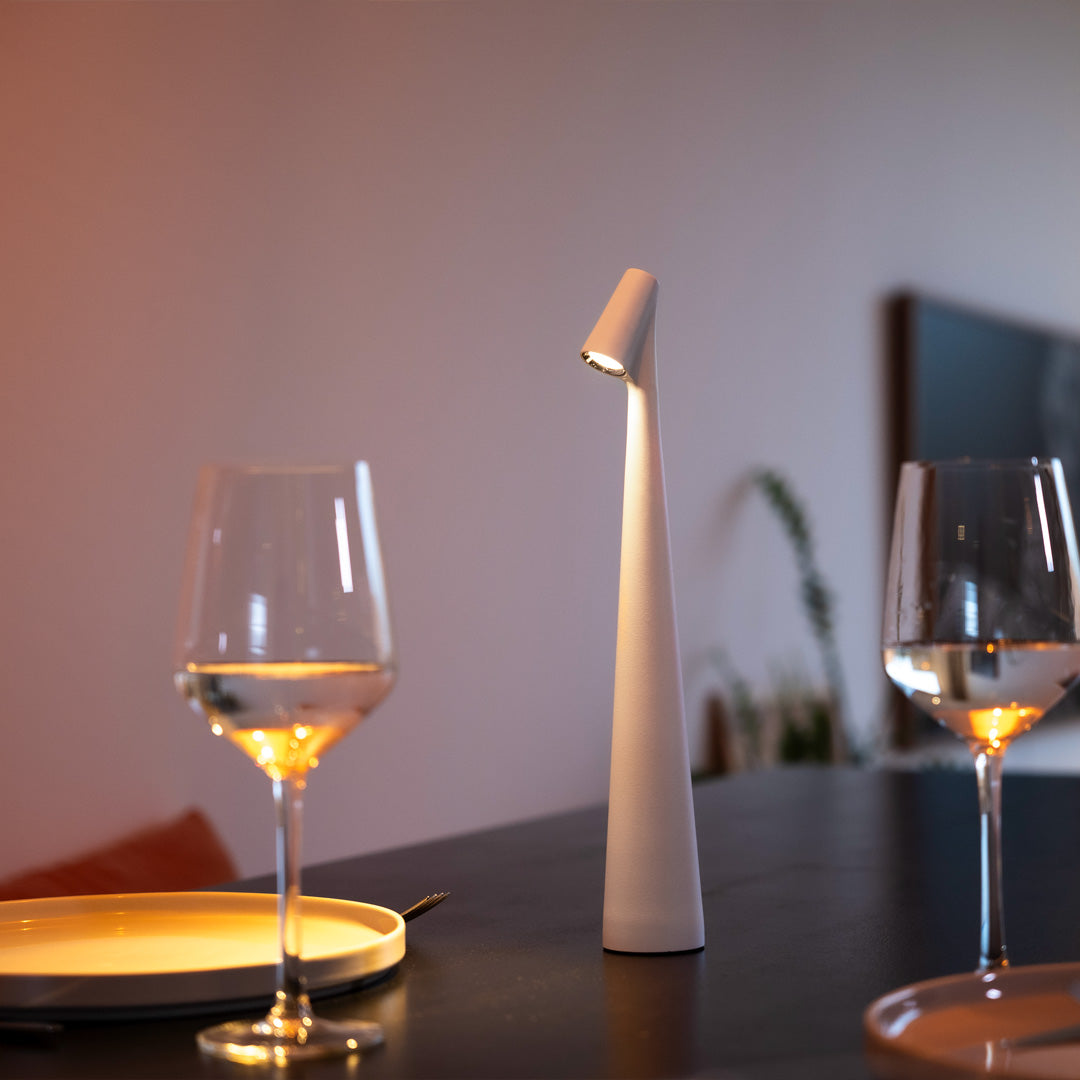 Lumi Draadloze tafellamp | 3 helderheidsniveaus en oplaadbare LED