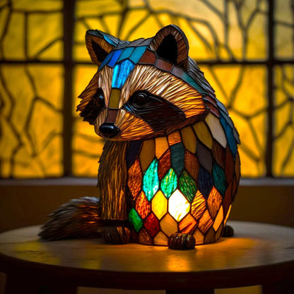 Kleurrijke dieren ornament lamp