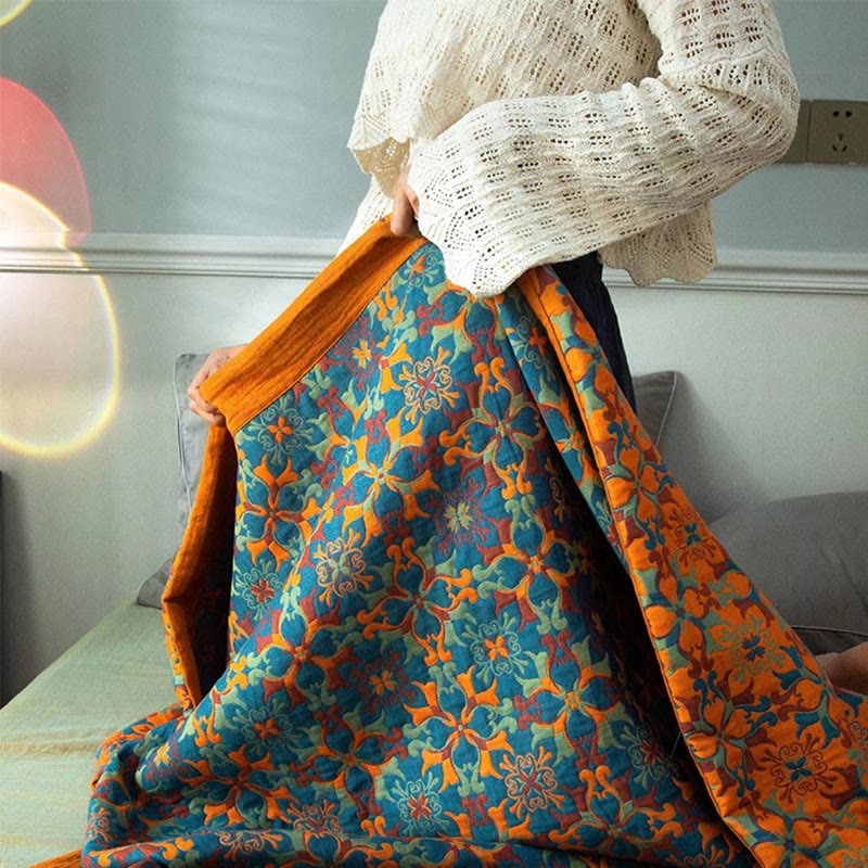 Valencia Gelaagde Katoenen Quilt | Oase Wonen