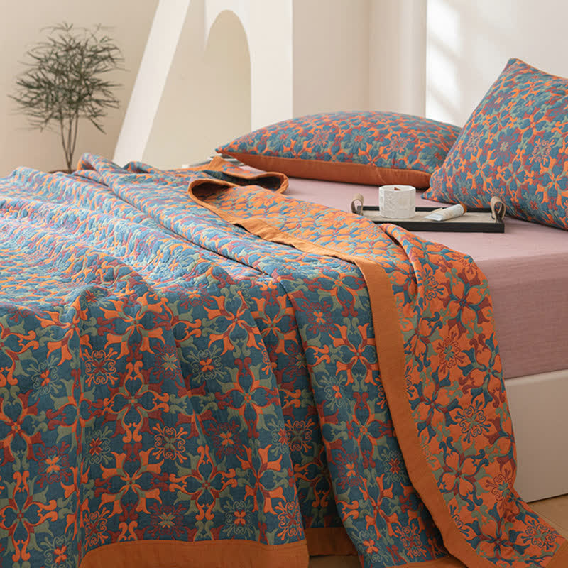 Valencia Gelaagde Katoenen Quilt | Oase Wonen