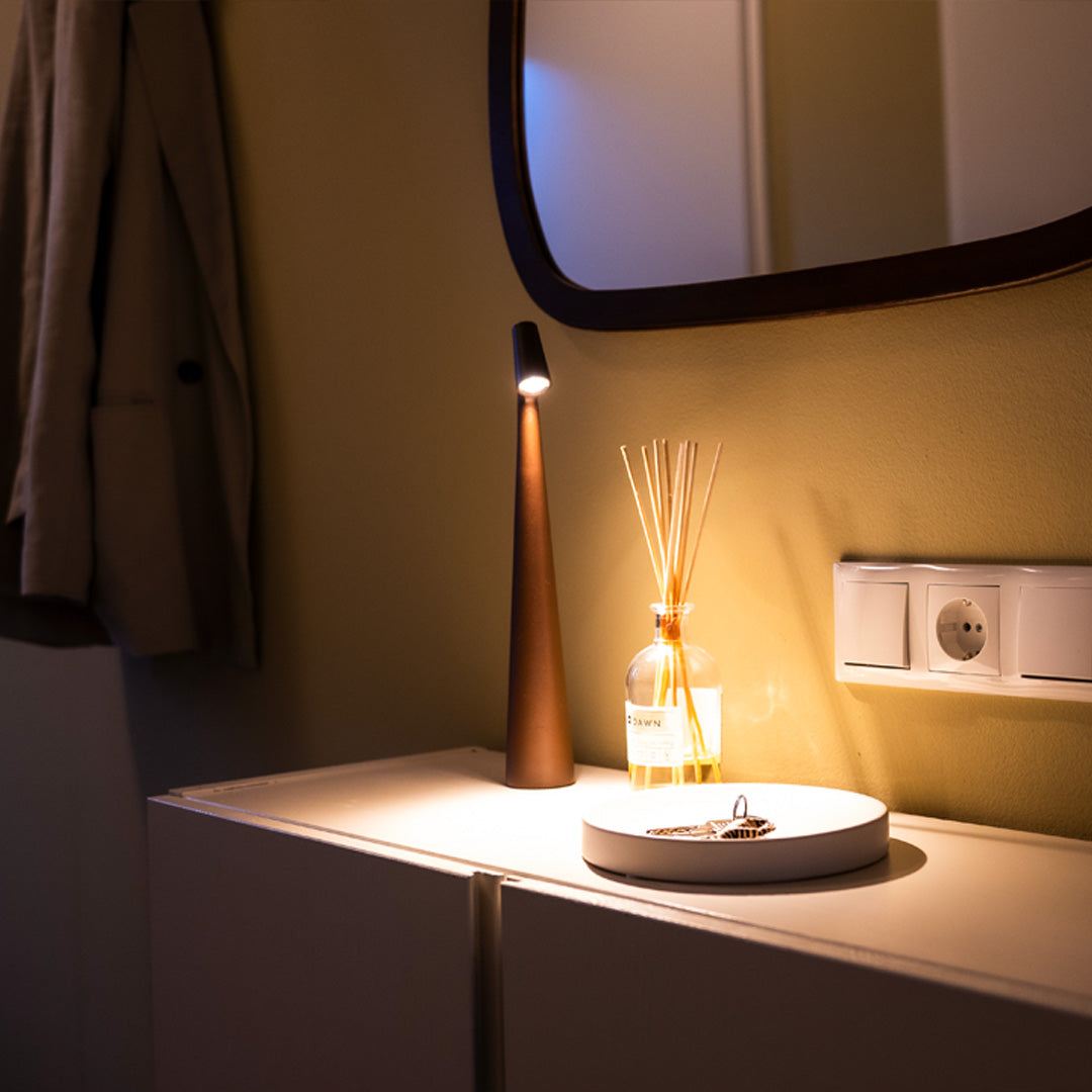 Lumi Draadloze tafellamp | 3 helderheidsniveaus en oplaadbare LED