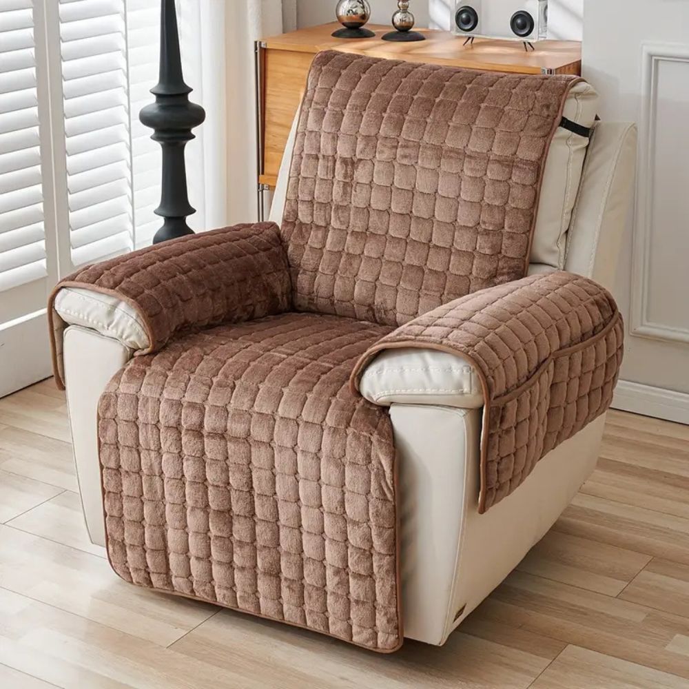 Snug Grid Relaxstoelhoes – Zachte Microvezelhoes voor Relaxstoel | Oase Wonen