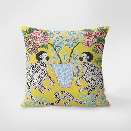 Tapestry Kussenhoes met Dierenprint – Microvezel 45x45 cm | Oase Wonen