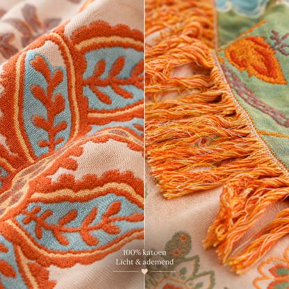 Sienna™ Boho katoenen deken – Eén deken. Meer sfeer