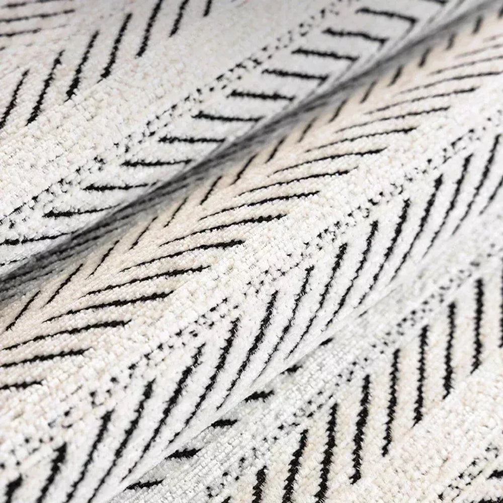 Herringbone Bankhoes met Scallop Rand – Zachte Microvezel | Oase Wonen