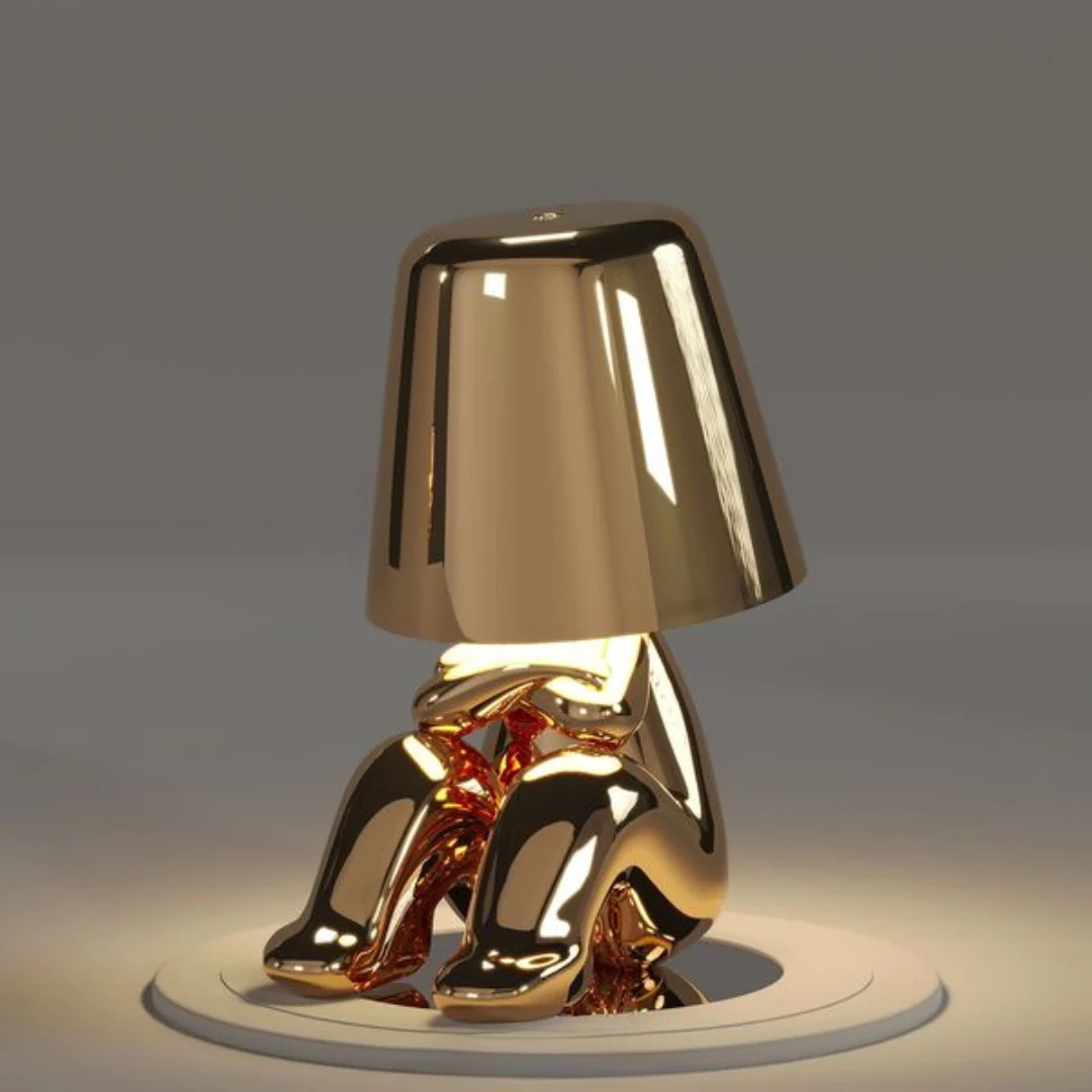 speelse tafellamp met uniek artistiek ontwerp en dimbaar licht – perfecte decoratie voor woonkamer, slaapkamer of bureau