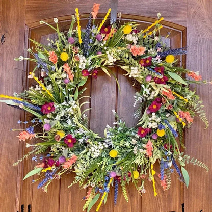 FloraLune – Handgemaakte Bloemenkrans voor Elk Seizoen