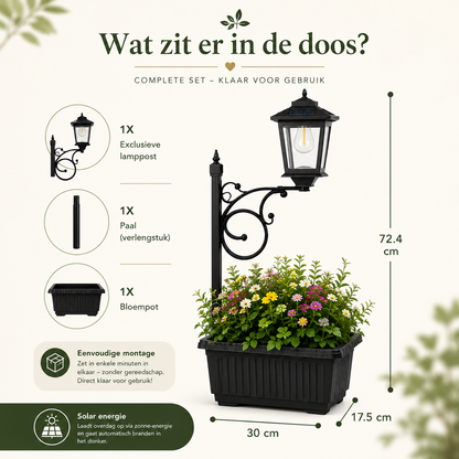 BloeiLicht™ – Solar Bloempotlamp