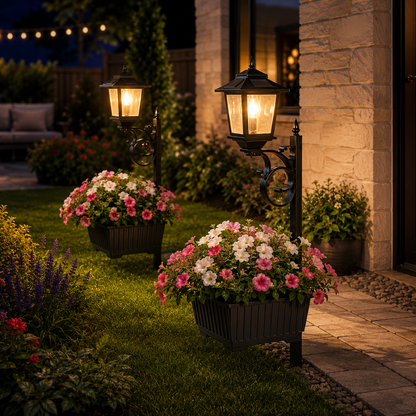 BloeiLicht™ – Solar Bloempotlamp