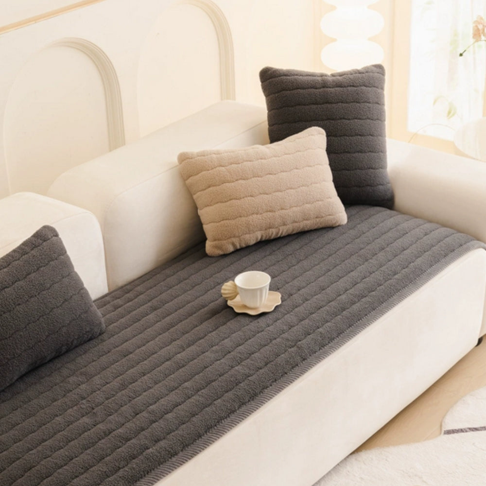 Pluche Bankhoes – Zachte Microvezel met Anti-Slip voor je Bank | Oase Wonen