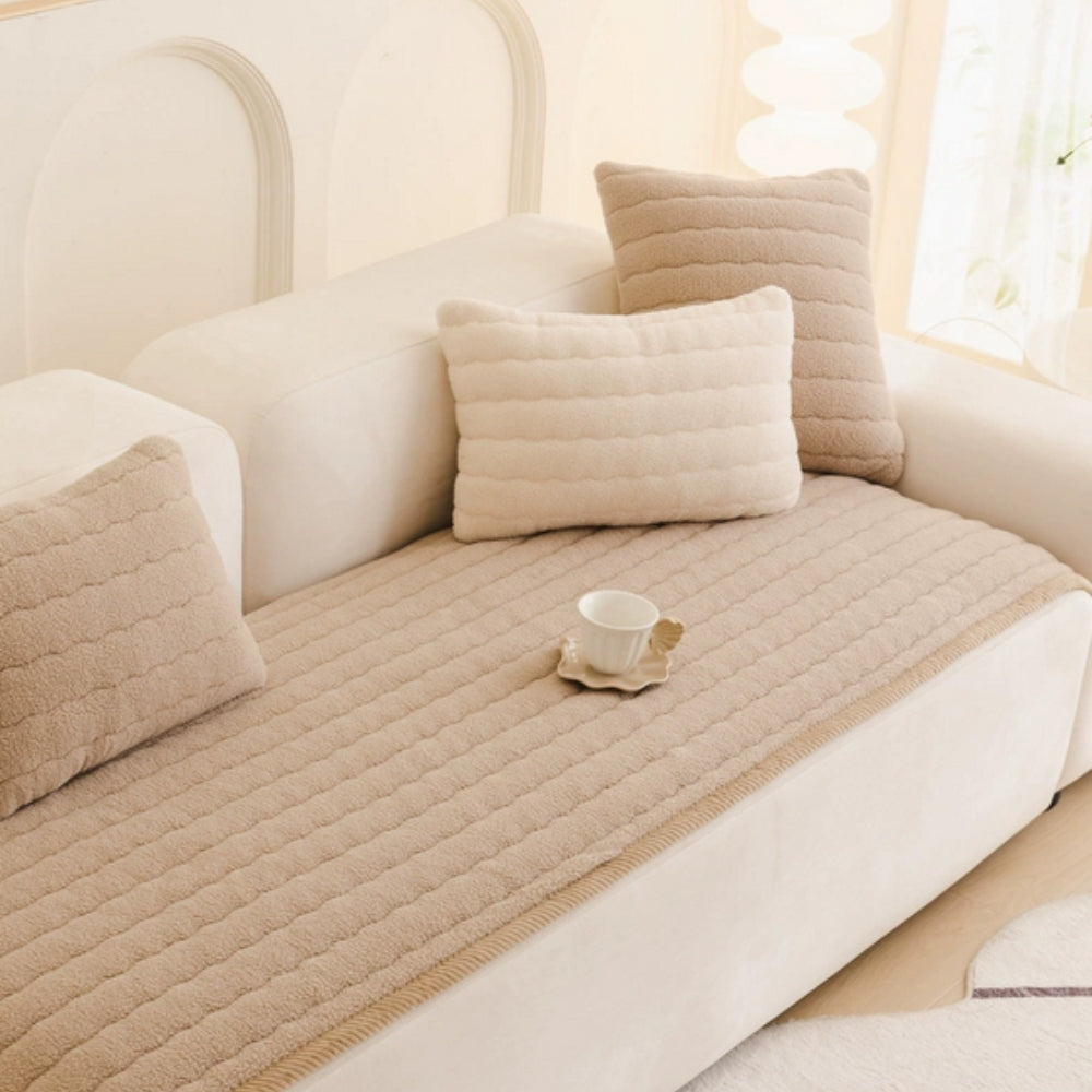 Pluche Bankhoes – Zachte Microvezel met Anti-Slip voor je Bank | Oase Wonen