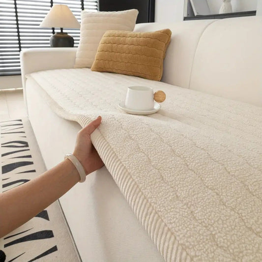 Pluche Bankhoes – Zachte Microvezel met Anti-Slip voor je Bank | Oase Wonen