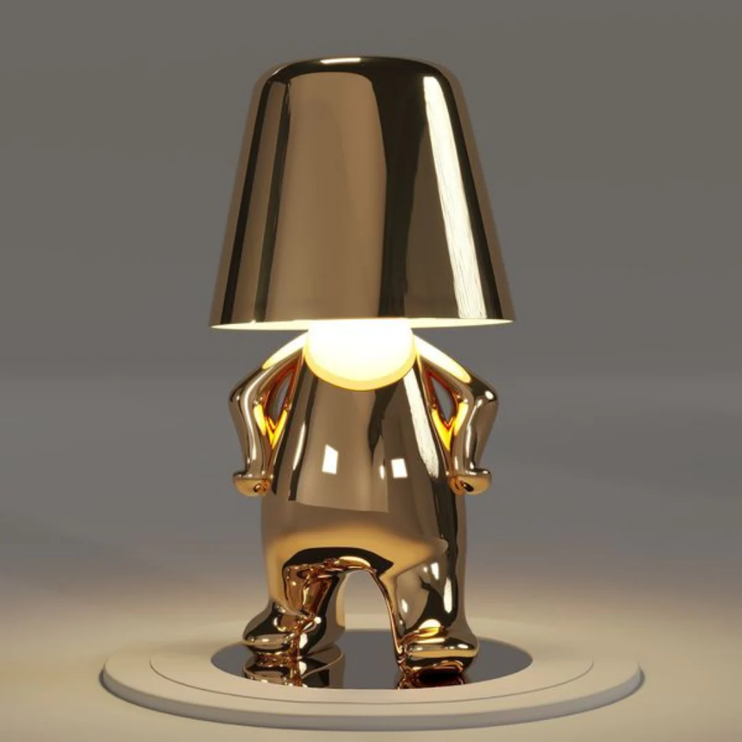 speelse tafellamp met uniek artistiek ontwerp en dimbaar licht – perfecte decoratie voor woonkamer, slaapkamer of bureau