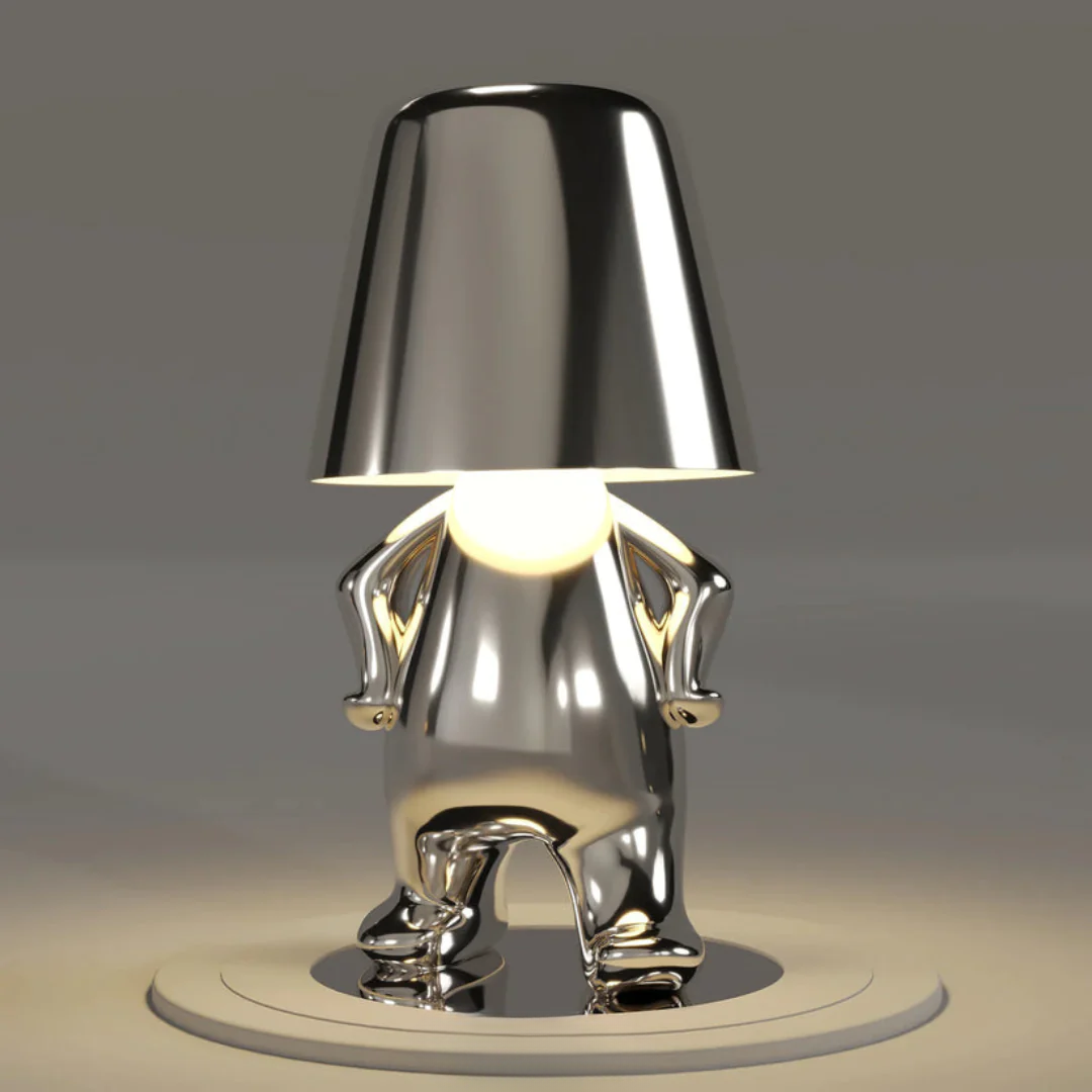 speelse tafellamp met uniek artistiek ontwerp en dimbaar licht – perfecte decoratie voor woonkamer, slaapkamer of bureau