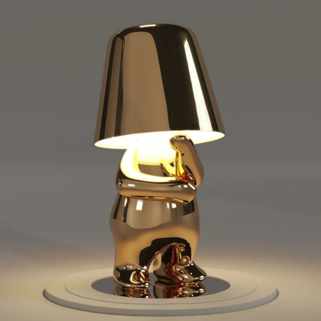 speelse tafellamp met uniek artistiek ontwerp en dimbaar licht – perfecte decoratie voor woonkamer, slaapkamer of bureau