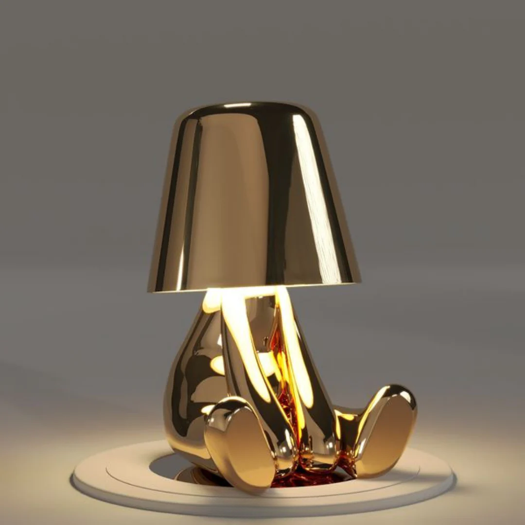speelse tafellamp met uniek artistiek ontwerp en dimbaar licht – perfecte decoratie voor woonkamer, slaapkamer of bureau