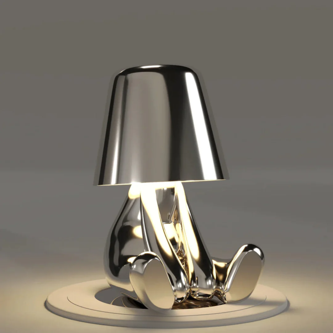 speelse tafellamp met uniek artistiek ontwerp en dimbaar licht – perfecte decoratie voor woonkamer, slaapkamer of bureau