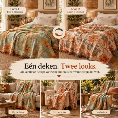 Sienna™ Boho katoenen deken – Eén deken. Meer sfeer