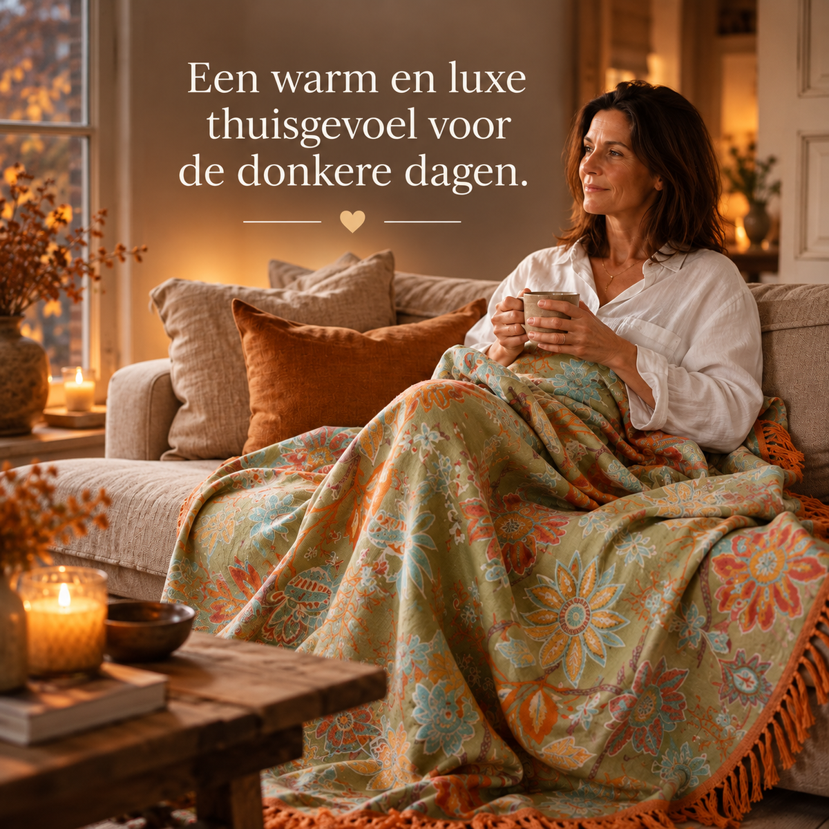 Sienna™ Boho katoenen deken – Eén deken. Meer sfeer