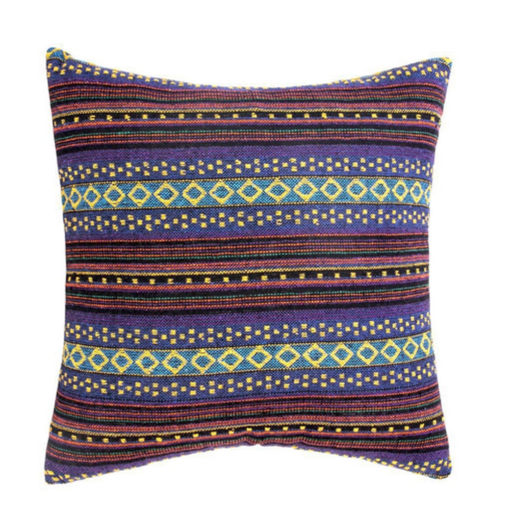 Bohemian Geometrische Kussenhoes – Geweven Microvezel voor de Bank | Oase Wonen