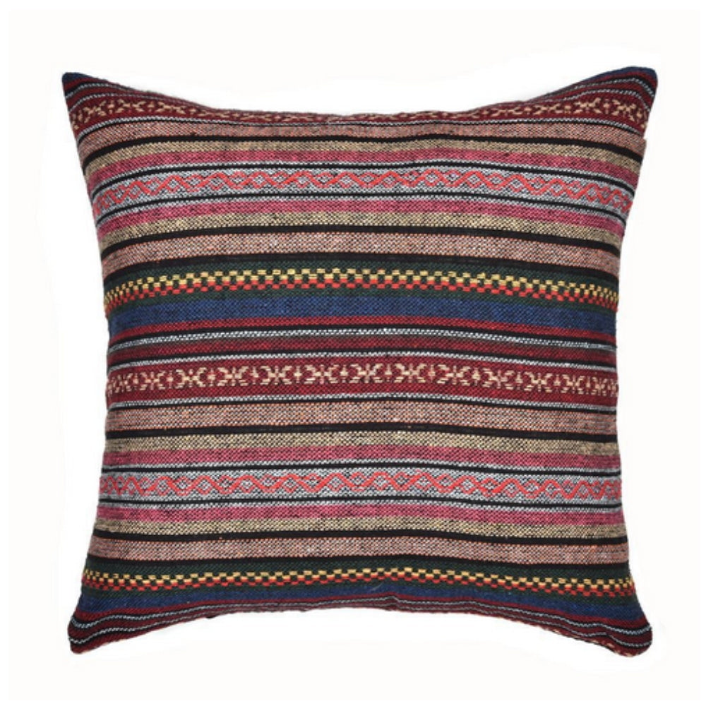 Bohemian Geometrische Kussenhoes – Geweven Microvezel voor de Bank | Oase Wonen