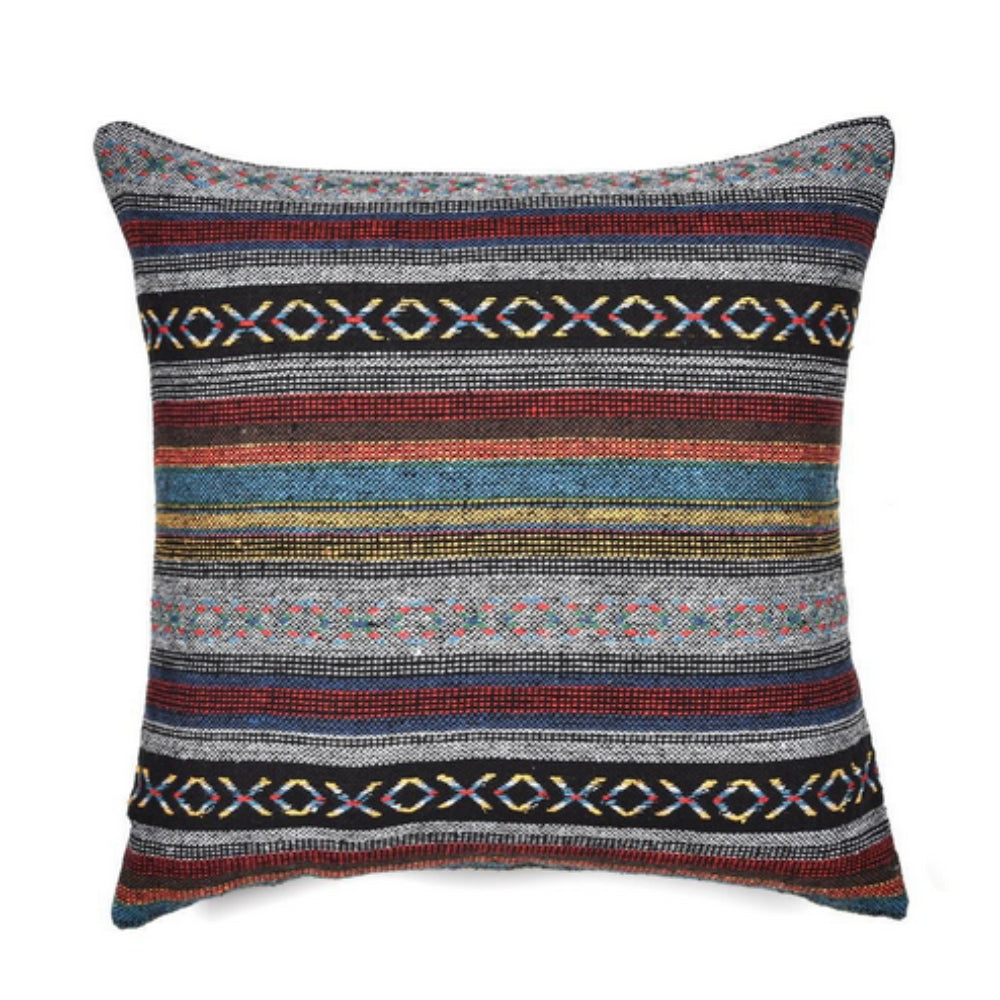 Bohemian Geometrische Kussenhoes – Geweven Microvezel voor de Bank | Oase Wonen