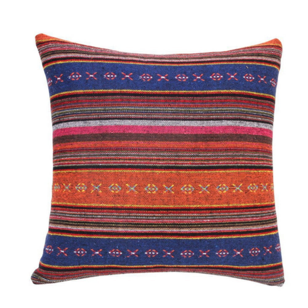 Bohemian Geometrische Kussenhoes – Geweven Microvezel voor de Bank | Oase Wonen