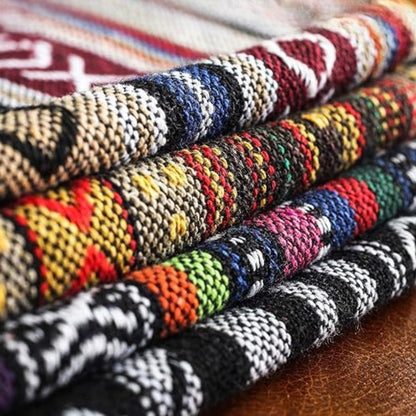 Bohemian Geometrische Kussenhoes – Geweven Microvezel voor de Bank | Oase Wonen
