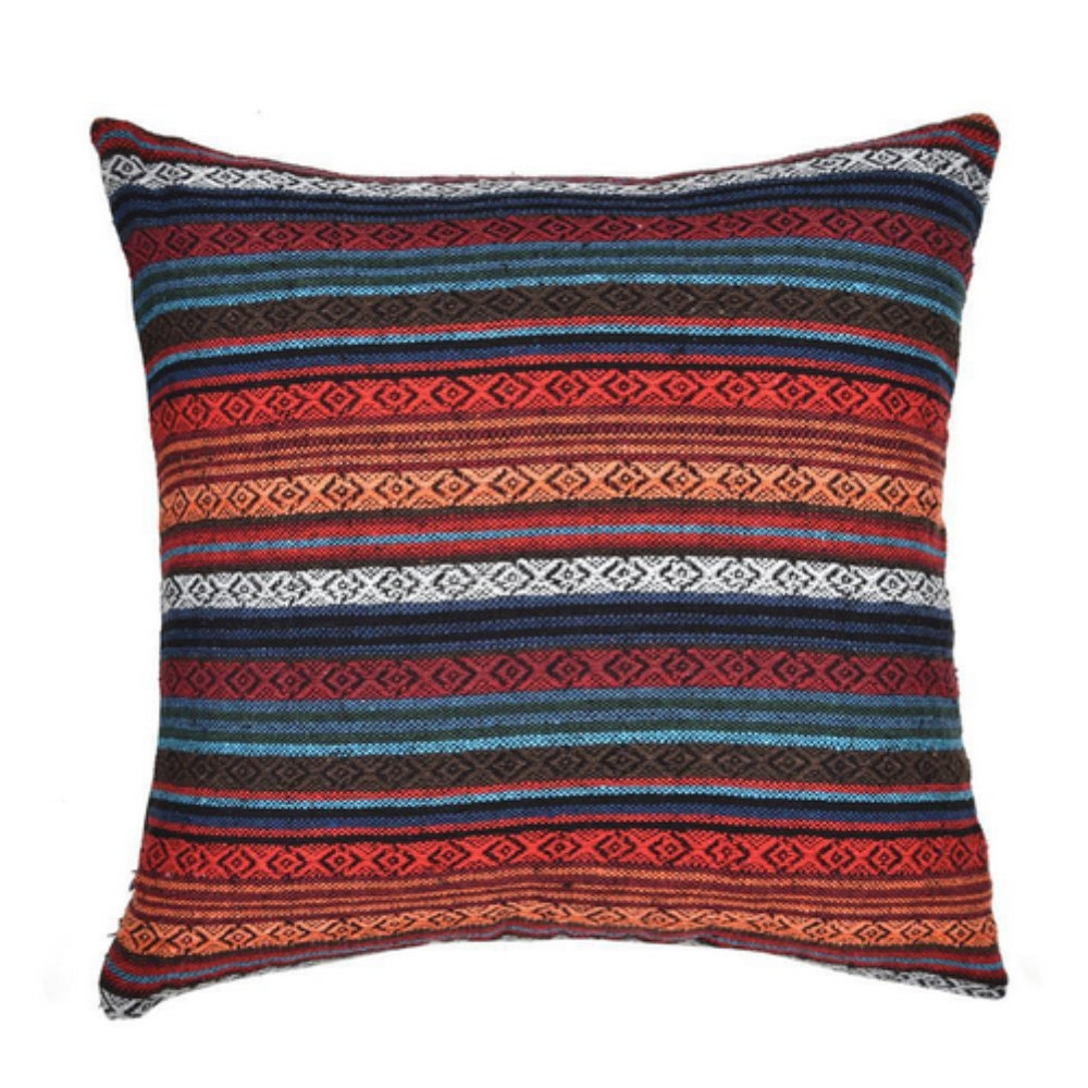 Bohemian Geometrische Kussenhoes – Geweven Microvezel voor de Bank | Oase Wonen