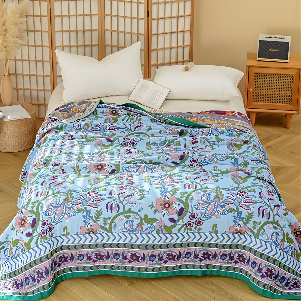 Selvara Reversible Katoenen deken | Oase Wonen