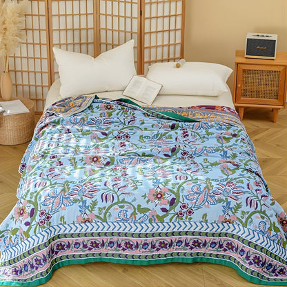 Selvara Reversible Katoenen deken | Oase Wonen