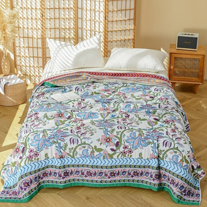 Selvara Reversible Katoenen deken | Oase Wonen