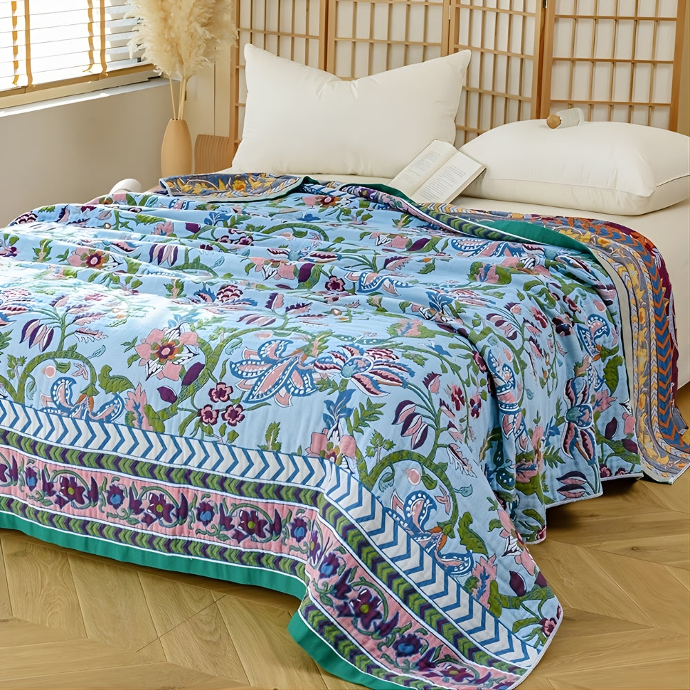 Selvara Reversible Katoenen deken | Oase Wonen