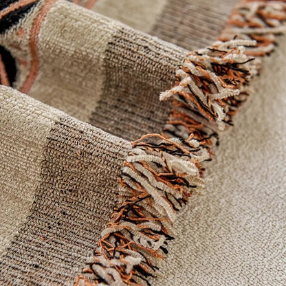 Boho Sofa Cover met Franjes – Chenille Bankdeken voor de Woonkamer | Oase Wonen