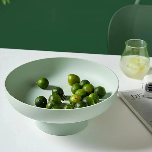 VitaLeaf – Retro Fruitschaal met Elegante Bladvorm