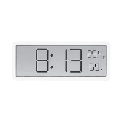ClimaView – Digitale LED-wandklok met Temperatuur- en Vochtweergave