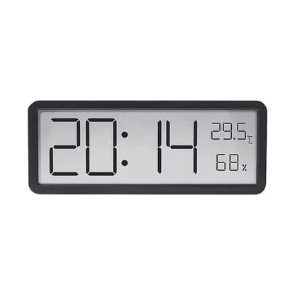 ClimaView – Digitale LED-wandklok met Temperatuur- en Vochtweergave