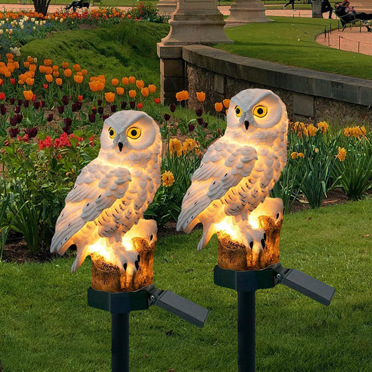 NachtWachter – Solar LED Uilenlamp op Zonne-energie