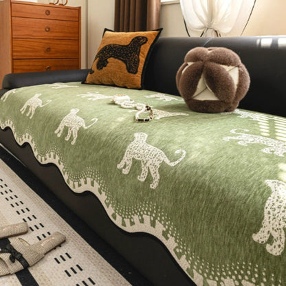 Lion Wavy Bankhoes – Antislip Chenille Hoes voor je Bank | Oase Wonen
