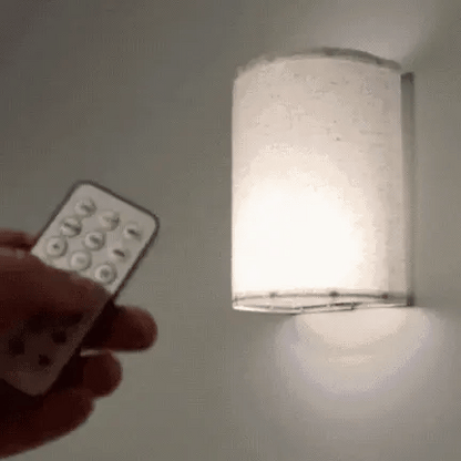 Linnen Draadloze Wandlamp (2 stuks)