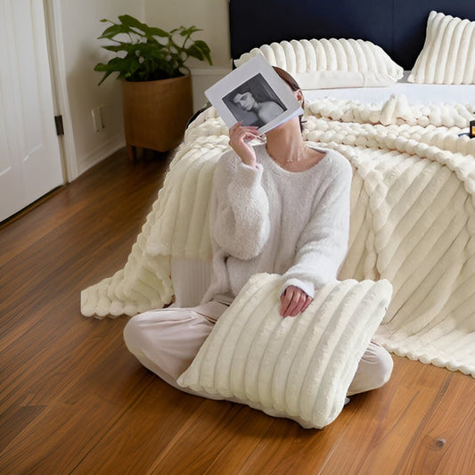 Pluche Winter Deken – Zachte Fleece Plaid voor Bank en Woonkamer | Oase Wonen