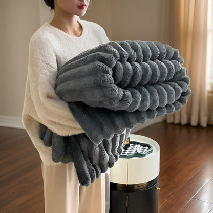 Pluche Winter Deken – Zachte Fleece Plaid voor Bank en Woonkamer | Oase Wonen